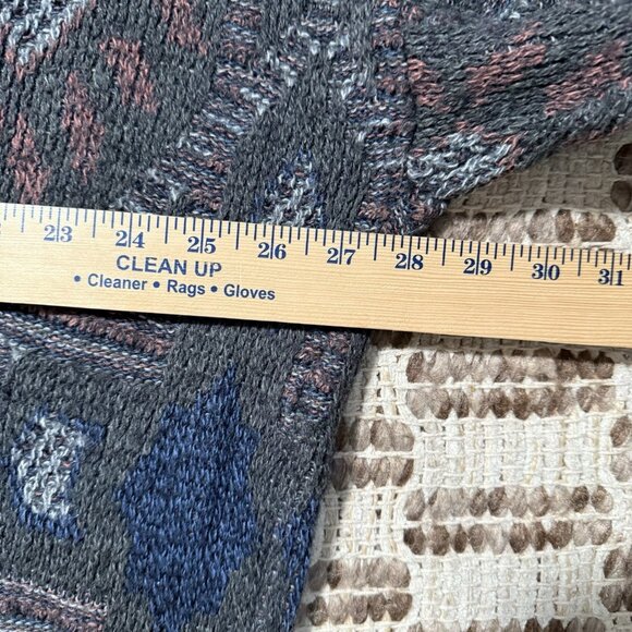 VTG Jantzen Sweater Mens XL Aztec Western Grandpa 90s Mohair Blend Chunky Knit - Picture 5 of 8